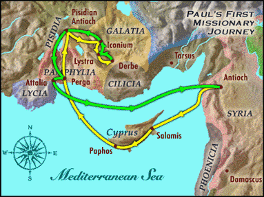 Paul's First Missionary Journey