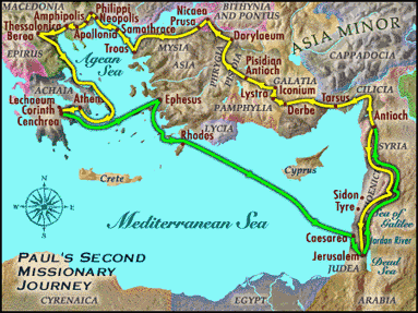 Paul's Second Missionary Journey